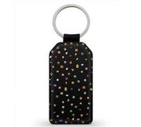 Porte-Cles Fifrelin Noir Simili Cuir Super Mario Bros Items Noir G