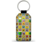 Porte-Cles Fifrelin Noir Simili Cuir Super Mario Bros Maker Items Noir G