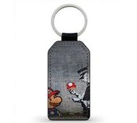 Porte-Cles Fifrelin Noir Simili Cuir Super Paper Mario Origami King Jail Noir G