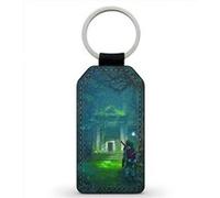 Porte-Cles Fifrelin Noir Simili Cuir The Legend of Zelda Ocarina of Time Temple de la foret Noir G