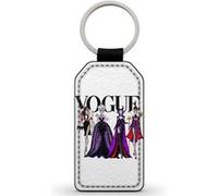 Porte-Cles Fifrelin Noir Simili Cuir Vogue Villains Disney Maleficent Evil Queen Cruella Noir G