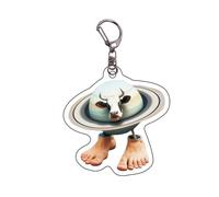 Porte-clés Figurine TungTungTungSahur, Tralalero Tralala, Pendentif Créatif en Acrylique Plat 2D pour Sac à Dos, Pendentif Italian Brainrot, Cadeau (O)
