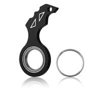 Porte-Clés Fileur Jouet Agité avec Porte-Clés, Drôle Porte-Clés Qui Tourne Les Doigts Jouets Porte-Clés Portables pour Adolescents Adultes Hommes Femmes Exercice des Doigts (Noir)