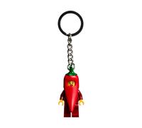 LEGO 854234 Porte-clés en forme de petite fille piment avec chili Pepper Girl, rouge, 9 cm