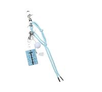 Porte-clés fin à clip de taille avec corde tressée et construction en métal polystyrène pour identificateurs de natation, sac, enchantement, cordon d'artiste