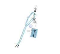 Porte-clés fin à clip de taille avec corde tressée et construction en polystyrène métallique pour identificateurs de natation, sac enchantement, accessoire multi-usage