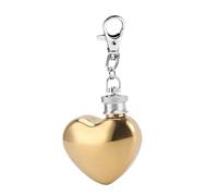 Porte-clés flasque, petite carafe à décanter romantique de 28,3 g, carafe de stockage de liquide, bouteille d'alcool de voyage durable, accessoire de fête discret pour sac à main, porte-clés, sac à