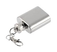 Porte-clés flasque portable en acier inoxydable avec drapeau d'alcool à suspendre 28,3 g
