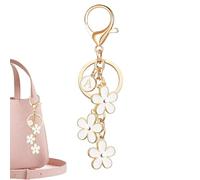 Porte-clés Fleur | Mini Métal Décoratif Mignon,Décorations pour Tote Bag Élégantes,Pour Cartables Téléphones Portefeuilles Sacs À Dos Et Valises