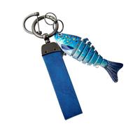Porte-clés flexible à plusieurs sections pour sacs, Dark Blue