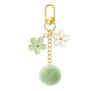 Porte-Clés Floral, Porte Fleur de Sac pour Femmes | Cadeaux de Porte-Clé Mignons avec Pompon Duveteux pour Filles et Âmes Sensibles