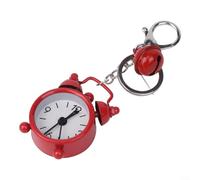 Porte-clés fonctionnel pour mini réveil pour garder une trace du temps avec style avec fermoir bien construit et profil rond pour une prise en main pratique (rouge)