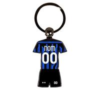 Porte-Clés Football Inter Milan - Maillot & Short Domicile 2025-2026 - Ligue des Champions - Personnalisable Nom Numéro Logo Photo