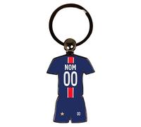 Porte Clés Football Paris Maillot Domicile 2024 2025 1 étoile Personnalisable avec Nom et Numéro - Idée Cadeau aniverssaire - fête des pères