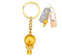 Porte-clés footballeur, porte-clés trophée de football | charme de football,Porte-clés de football avec ballon de football en alliage de zinc, porte-clés avec sacs à dos pour enfants, pendentif pour