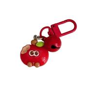Porte-clés Fruits Mordus Animés Avec Cloches Ludiques Accessoire En Résine Colorée Pour Sacs À Porte- Multifonctionnel Pour Téléphone Et