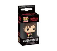Porte-clés Funko Pocket Pop! Keychain Stranger Things Saison 5 Steve Harrington Figurine vinyle 10,2 cm Anneau porte-clés Coloris unique
