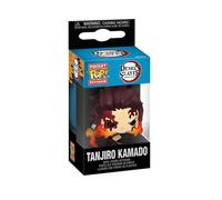 Porte-clés Funko Pocket Pop! Tanjiro Kamado Dancing Flash Figurine vinyle Bleu/Noir
