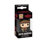 Funko POP! Keychain: Stranger Things Season 5 - Dustin Henderson - Mini-figurine en Vinyle à Collectionner Porte-clés Fantaisie - Cadeau de Noël