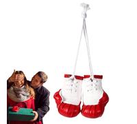 Porte-clés gants de boxe - Cuir PU, mini cintre pour miroir de voiture | Porte-clés à gants multifonctionnel | Pendentif de sac, accessoires décoratifs de décoration intérieure de voiture pour garçons