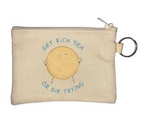 Porte-clés Get Rich Tea Or Die Trying - Beige