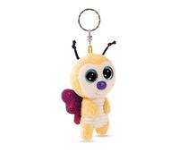 Porte-clés GLUBSCHIS Papillon Sunshine Lou 9cm - Jaune - Compagnon en Peluche pour Sac à Dos ou Sac, Porte lin avec Anneau métallique pour Porte-clés | 61842