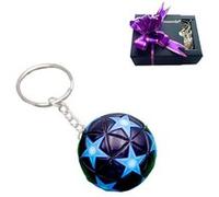 Porte-clés Goserda® coupe du monde de football 10 cm Bleu/Noir (41722) G