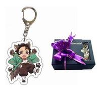 Porte-clés Goserda® Demon Slayer Kamado Tanjirou 5.5 cm Multicolore (5854) Multicolore G