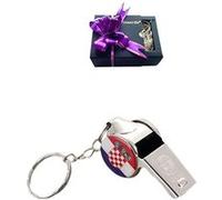 Porte-clés Goserda® sifflet de l'entraîneur de la Coupe du monde du Qatar Croatie 5 cm Multicolore Multicolore G