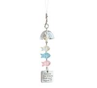 Porte-clés gothique créatif en forme de poisson avec clochettes pour mettre en valeur les styles de la vie quotidienne et des événements spéciaux, Corde de suspension, taille unique