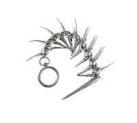 Porte-clés gothique élégant en épine pour une utilisation alternative de la mode comme bijoux de charme de ceinture ou porte-clés de mode punk, bijoux gothiques pour hommes