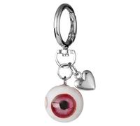 Porte-clés Gothique en de cœur, Breloques de Sac, Accessoires d'halloween, décoration Amusante, Breloques de Sac Cool pour Hommes et Femmes Luminaire Chambre Adulte Osier (A, One Size)