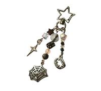 Porte-clés gothique en forme de spirales en forme d ' araignée pour et homme, d ' amitié, décoration de à main, bijoux faits à la main, porte-clés unique en forme de cœur et d ' étoile,