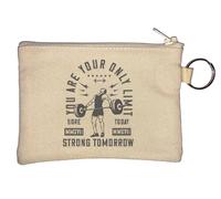 Porte-clés graphique « You are Your Only Limit Sore Today Strong Tomorrow » - Beige