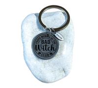 Porte-clés gravé « Bad witch club »