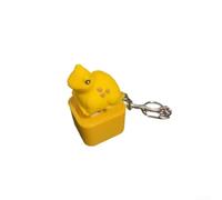 Porte-clés grenouille à LED avec véritable bruit de coassement, fonction de clic et design rechargeable