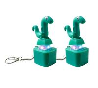 Porte-clés grenouille avec bouton sonore, porte-clés lézard pour enfants avec lumières colorées et bouton sonore, pendentif de clé petit canard jaune, porte-clés amusant de voiture pour soulager le