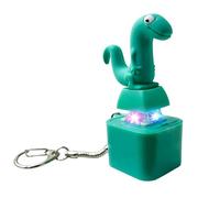 Porte-clés grenouille avec bouton sonore, porte-clés lézard pour enfants avec lumières colorées et bouton sonore, pendentif de clé, petit canard jaune, porte-clés amusant de voiture pour soulager le