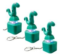 Porte-clés grenouille avec bouton sonore, porte-clés lézard pour enfants avec lumières colorées et bouton sonore, pendentif de clé petit canard jaune, porte-clés amusant de voiture pour soulager le