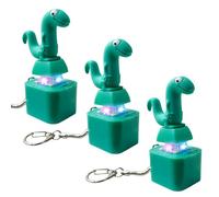 Porte-Clés Grenouille Coassante Clavier de Canard Mignon Porte-clés avec Bouton Sonore Lumières Colorées Jouet Anti-Stress coassante Fidget Toy pour Adultes (Serpent *3)