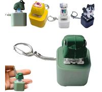 Porte-clés grenouille croassante avec lumières colorées rechargeable pour soulager le stress et l'anxiété