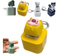 Porte-clés grenouille croassante avec lumières colorées rechargeable pour soulager le stress et l'anxiété