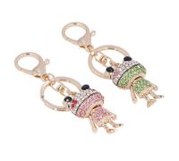 Porte-clés grenouille, porte-clés sac à dos, porte-clés, porte-clés strass, porte-clés kawaii, porte-clés
