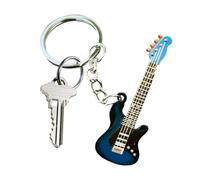 Porte-clés guitare - Porte-clés | Porte-clés guitare | Décorations de fête à thème | Décoration de sac à dos en acier inoxydable | Porte-clés en forme de mandoline | Mini porte-clés pour joueurs