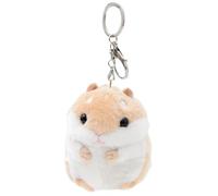 Porte-clés Hamster - Porte-clés animal en peluche, porte-clés pendentif hamster en peluche douce | Charmant porte-clés pendentif Hamster, délice décoratif pour sac, sac à main, sac à dos et clé