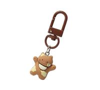Porte-clés Happy Cats - Breloque simple - Accessoire quotidien - Joli pendentif pour sac à dos - Cadeau pour les amoureux des chats, café, taille unique