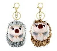 Porte-Clés Hérisson De Dessin Animé 2 Pièces, Porte-Clés Créatifs en Peluche, Porte-Clés Mignons, Porte-Clés Décoratifs
