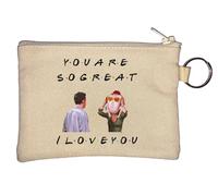 Porte-clés humoristique en forme de dinde avec inscription « You are So Great I Love You » Beige