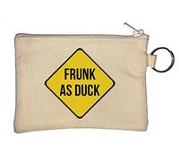Porte-clés humoristique Frunk As Duck Sign Drunk As F Beige