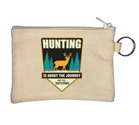Porte-clés Hunting is About The Journey Not The Outcome Beige